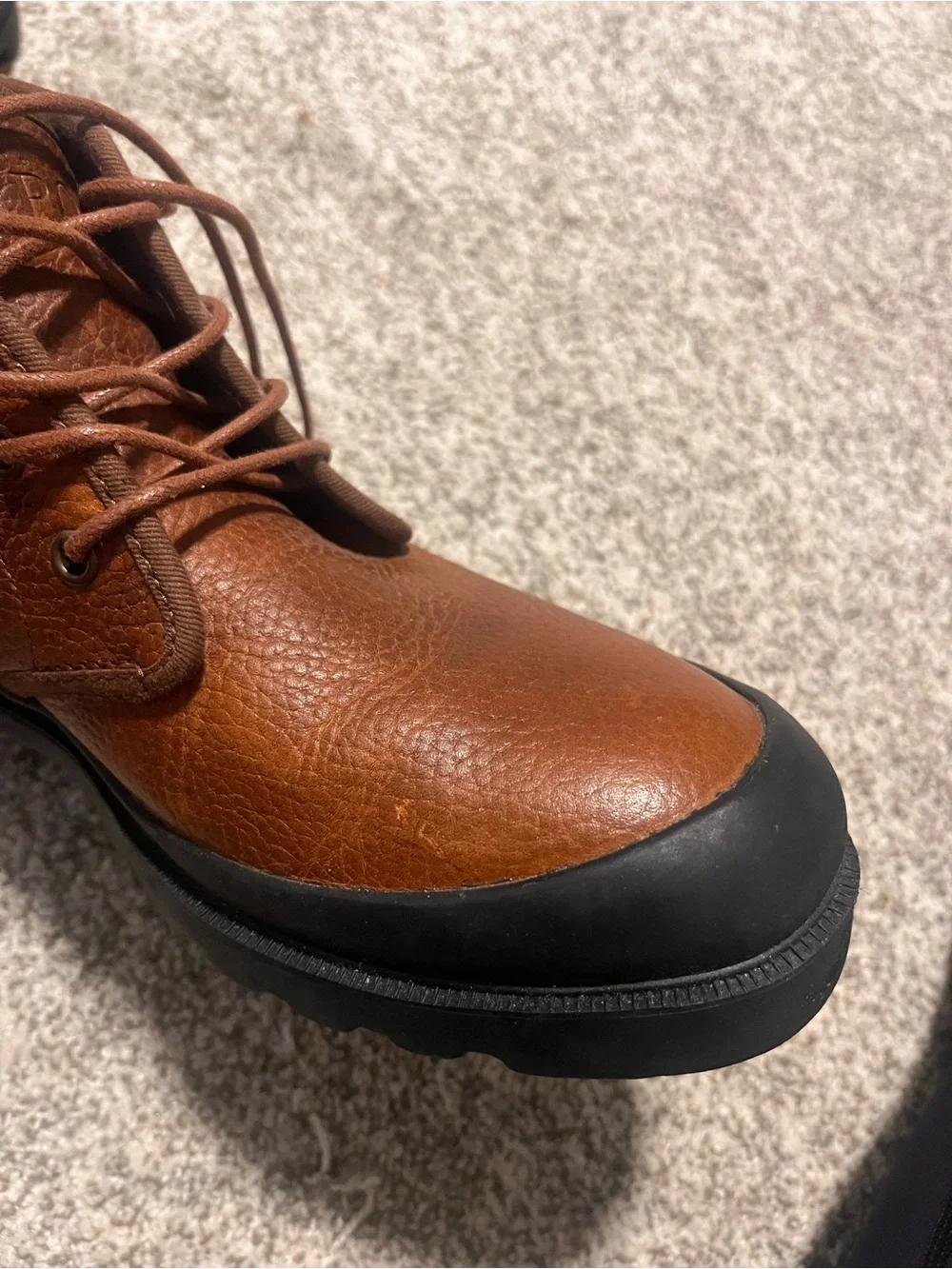 Polo Ralph Lauren Omar Men’s 9.5D Brown Leather Lug Sole Chukka Boots